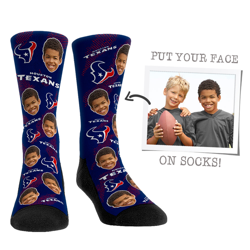 Custom Face Socks - Houston Texans - {{variant_title}}