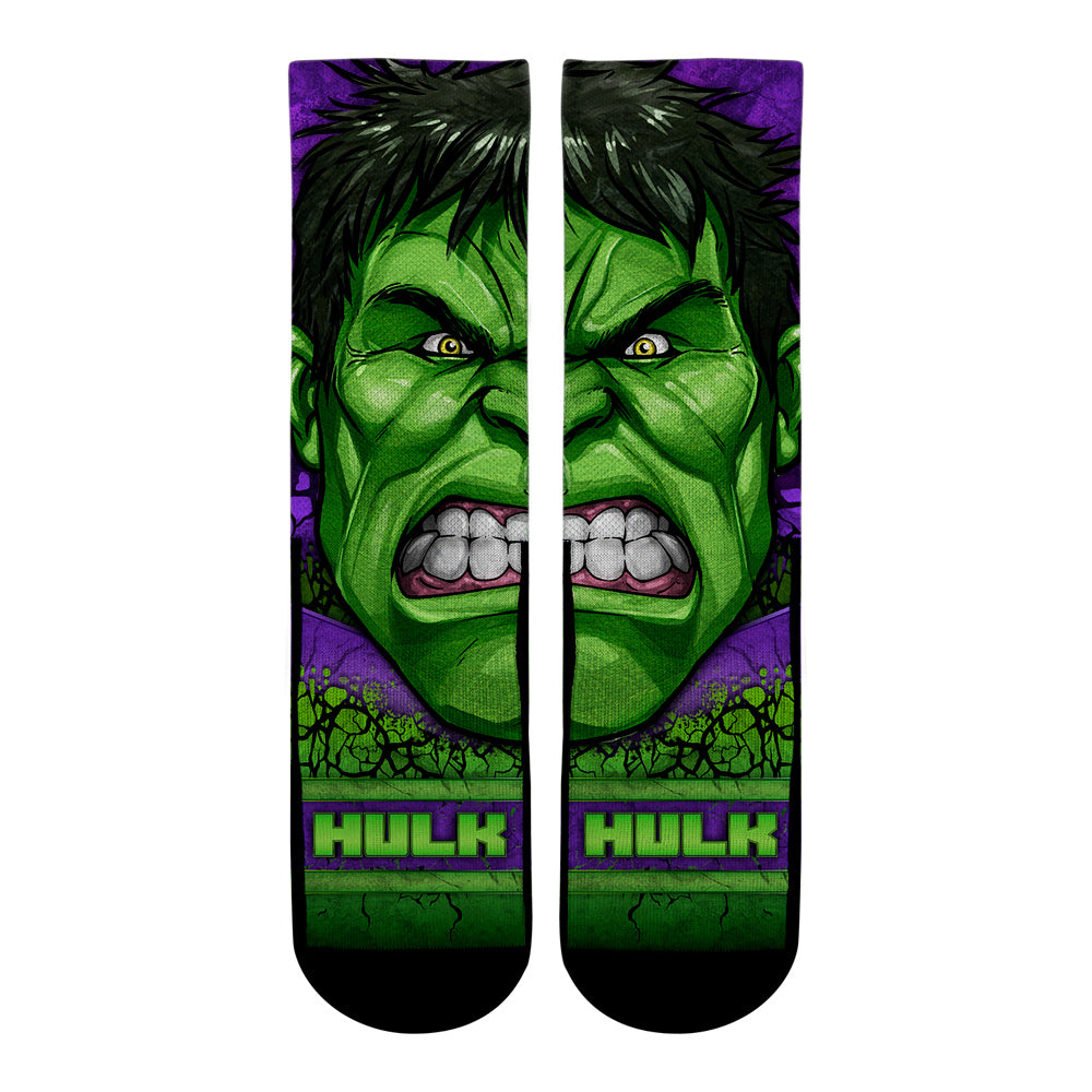 Hulk - Split Face – Rock 'Em Socks