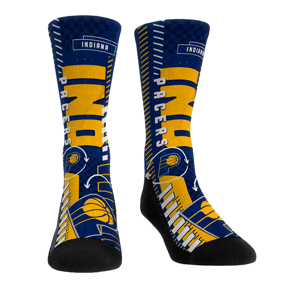 Indiana Pacers - Distressed Geometric - {{variant_title}}