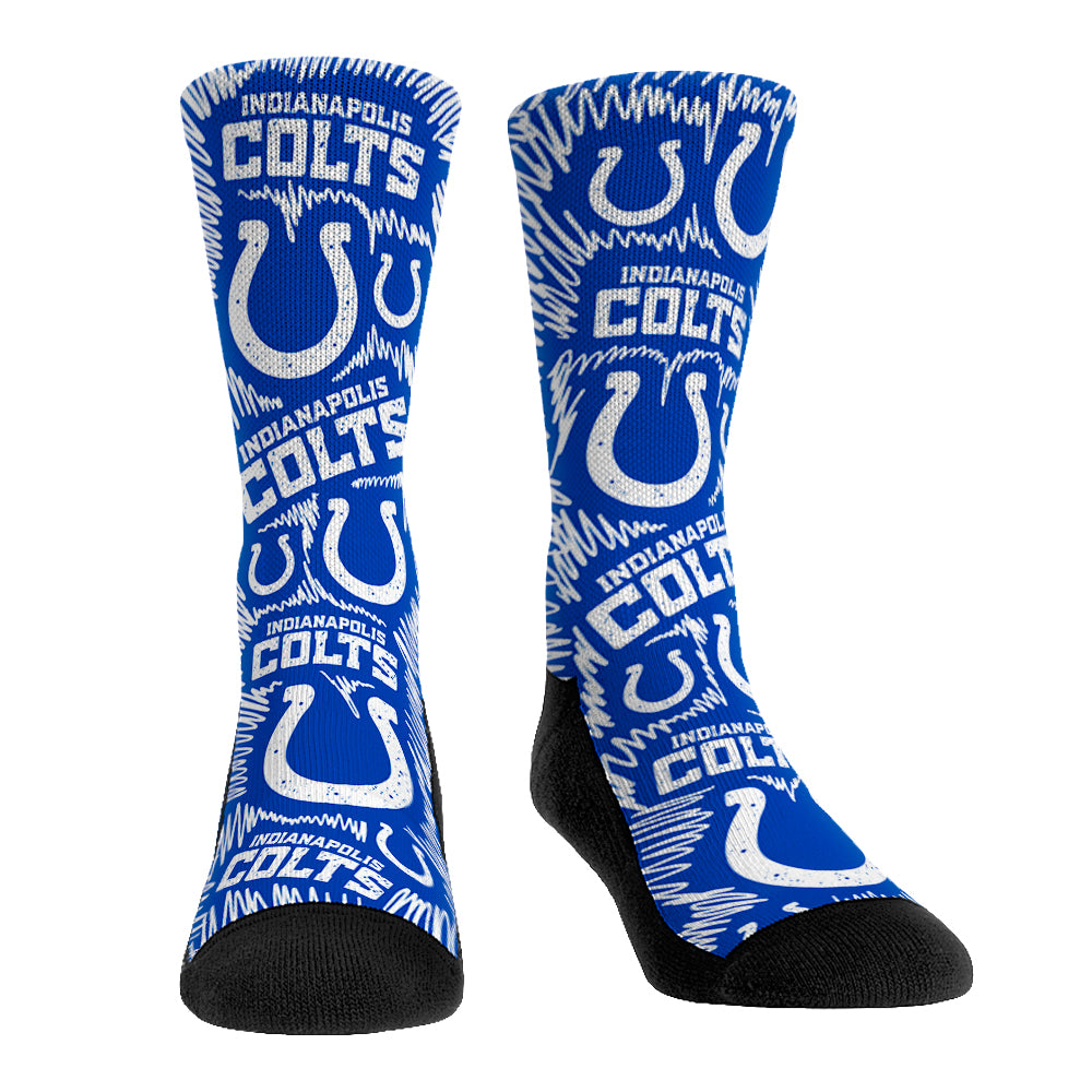 Indianapolis Colts - Logo Sketch - L/XL (sz 9-13) / Speed Blue