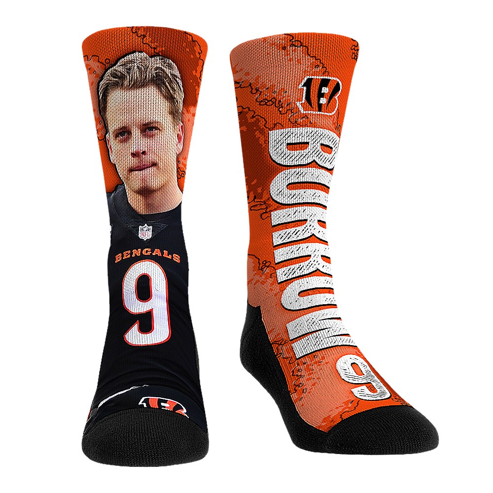Joe Burrow Socks - Cincinnati Bengals Socks - Rock 'Em Socks - NFLPA