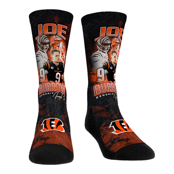 Joe Burrow Socks - Cincinnati Bengals Socks - Rock 'Em Socks - NFLPA