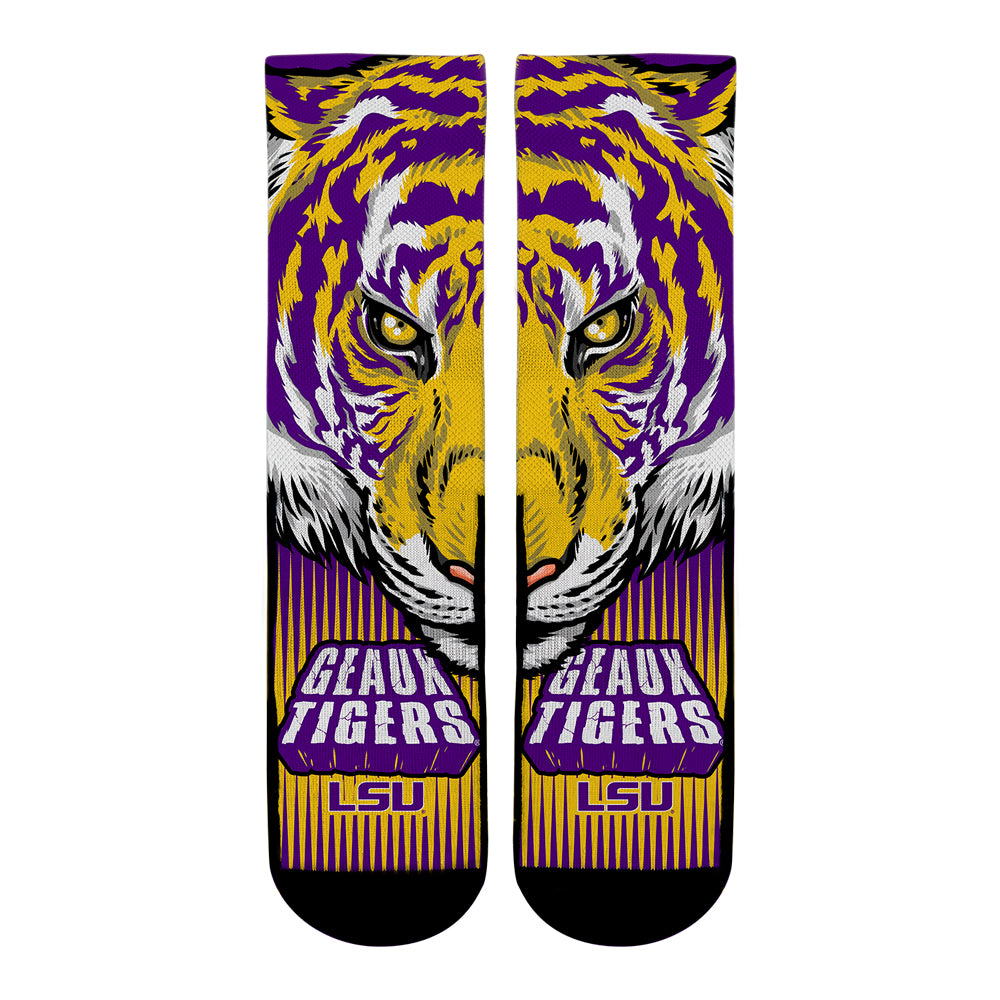 LSU Tigers - Geaux Tigers - Rock 'Em Socks