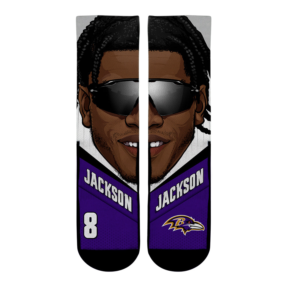 Lamar Jackson - Baltimore Ravens  - Game Face - {{variant_title}}