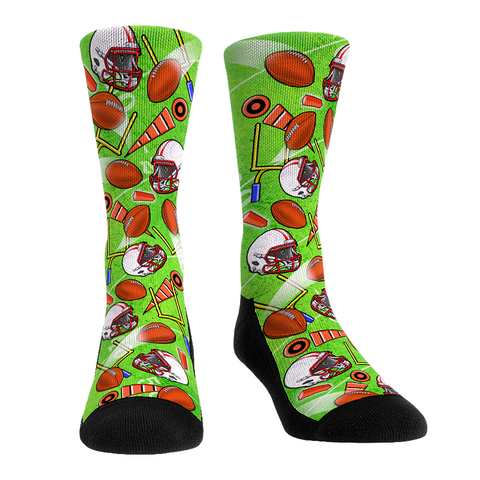 Football Emb Ribbed 2-Pack Socks main image 1