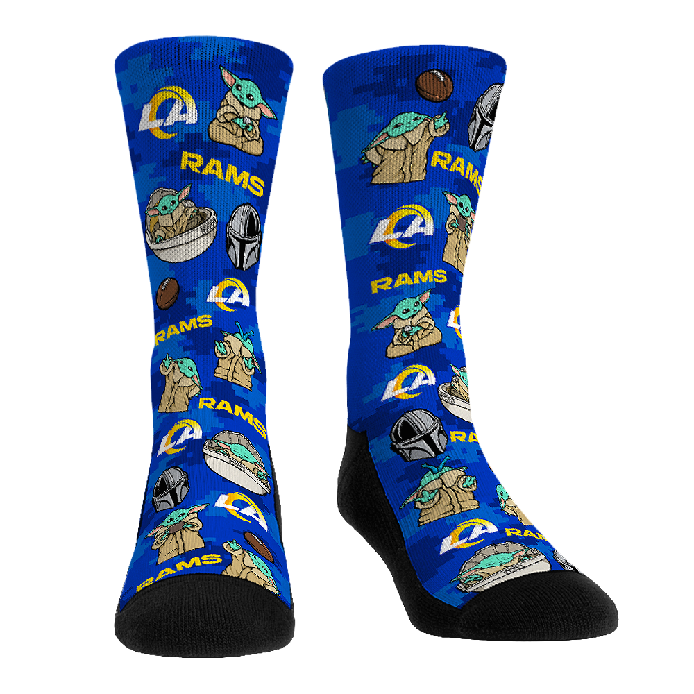 Los Angeles Rams - Star Wars - Grogu All-Over – Rock 'Em Socks