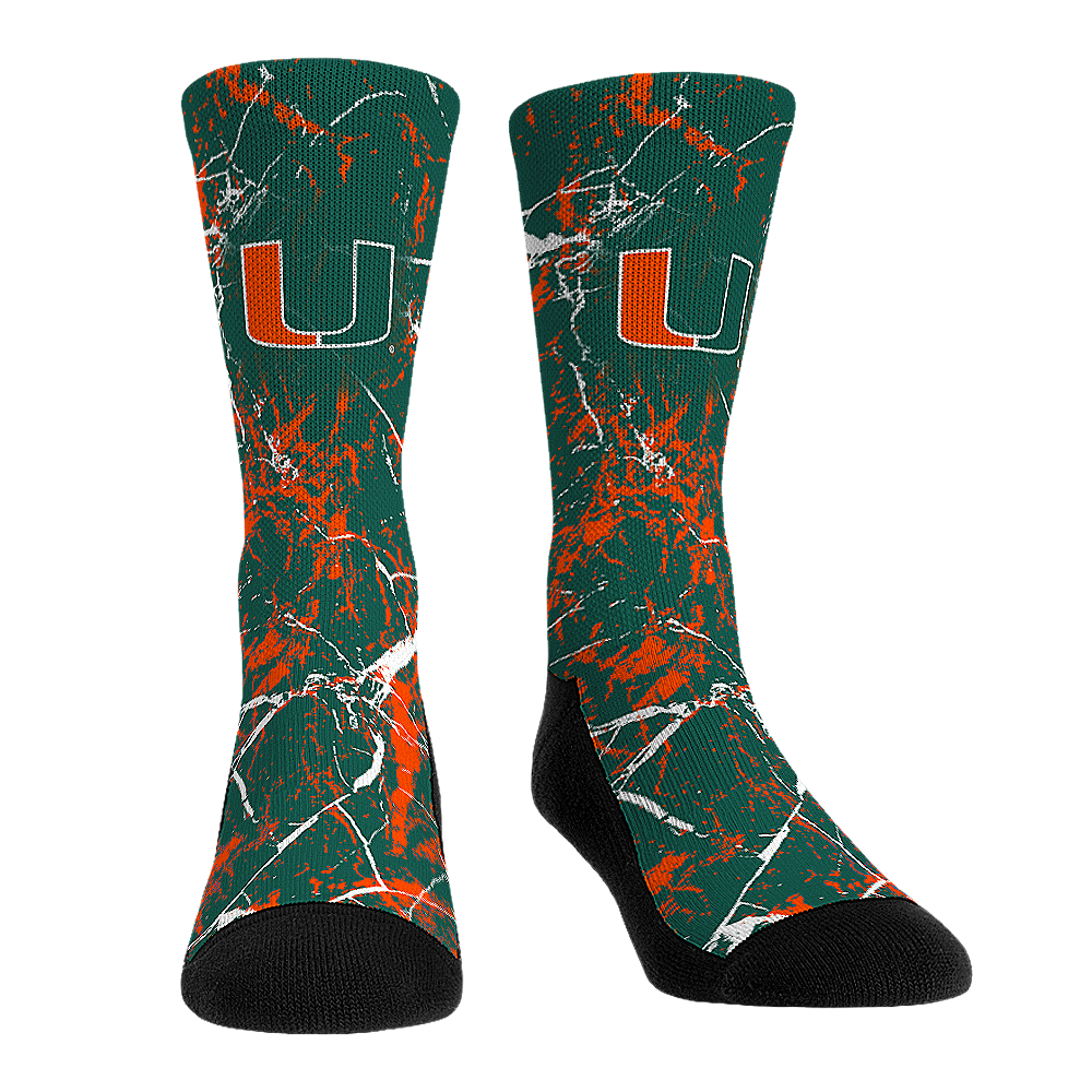 Miami Hurricanes - Cracked Marble - {{variant_title}}
