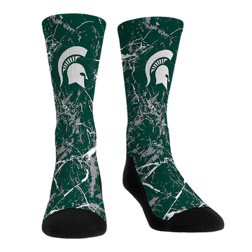 Michigan State Spartans - Cracked Marble