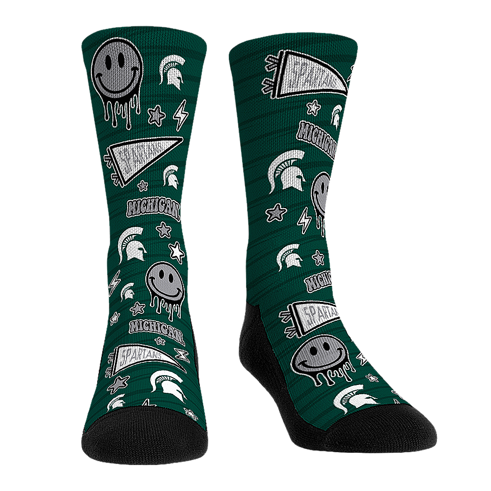 Michigan State Spartans - Smiley Stickers - {{variant_title}}