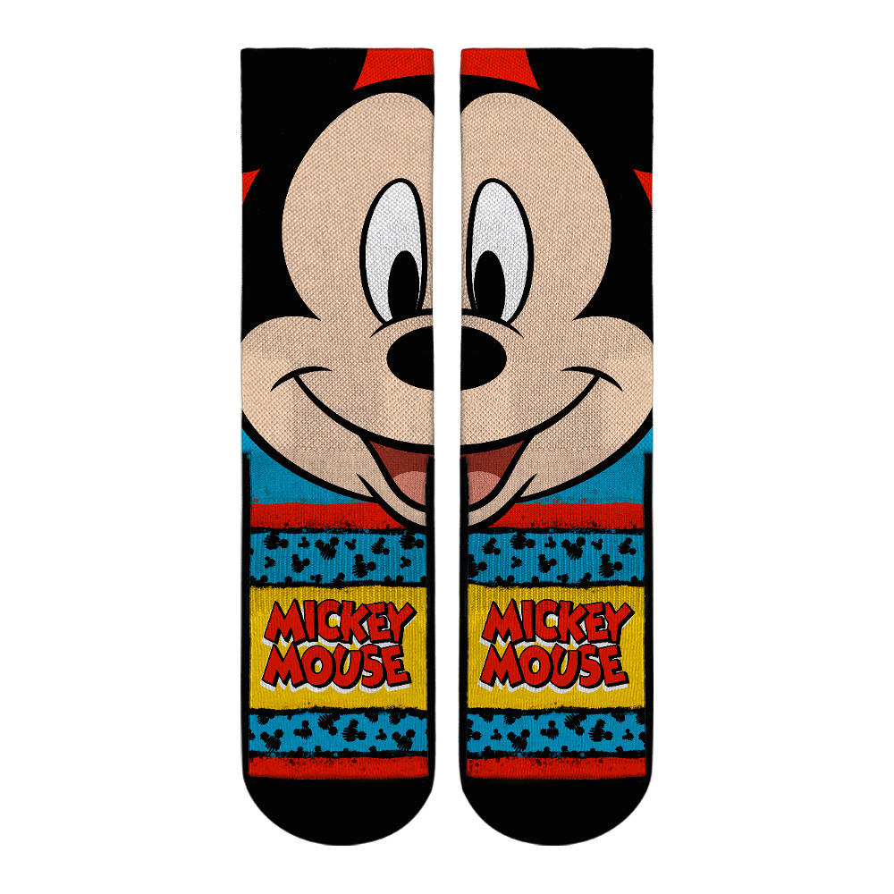 Mickey Mouse Socks Split Face Disney Socks Rock 'Em Socks