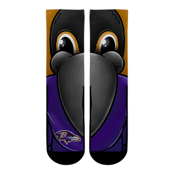 Baltimore Ravens - Split Face Mascot