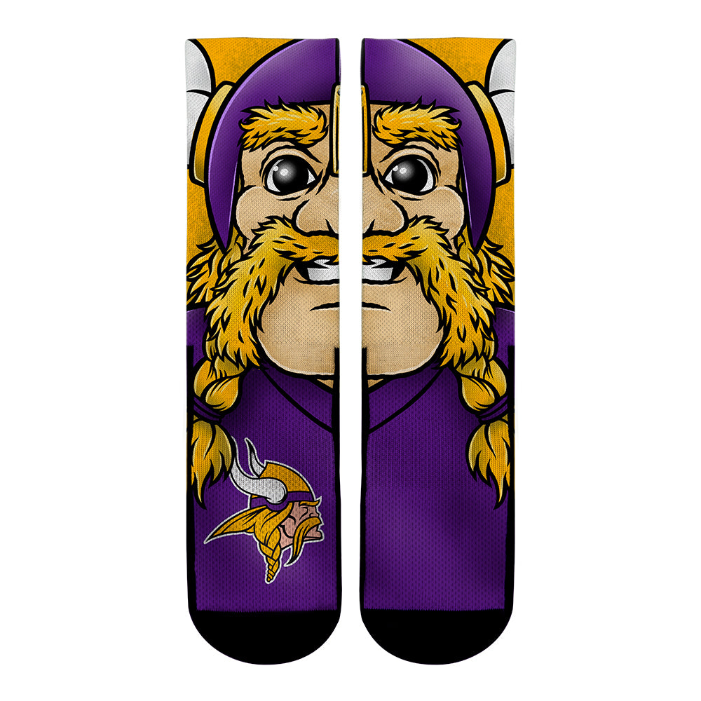 Minnesota Vikings - Split Face Mascot - {{variant_title}}