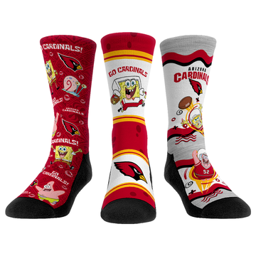 Arizona Cardinals - SpongeBob SquarePants  - 3-Pack