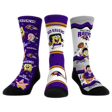 Baltimore Ravens - SpongeBob SquarePants  - 3-Pack