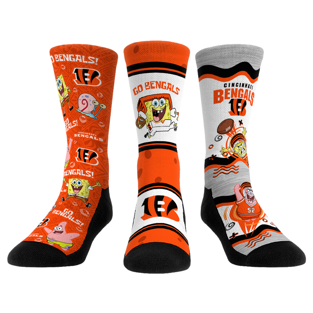 Cincinnati Bengals - SpongeBob SquarePants  - 3-Pack - {{variant_title}}