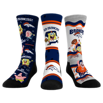 Denver Broncos - SpongeBob SquarePants  - 3-Pack