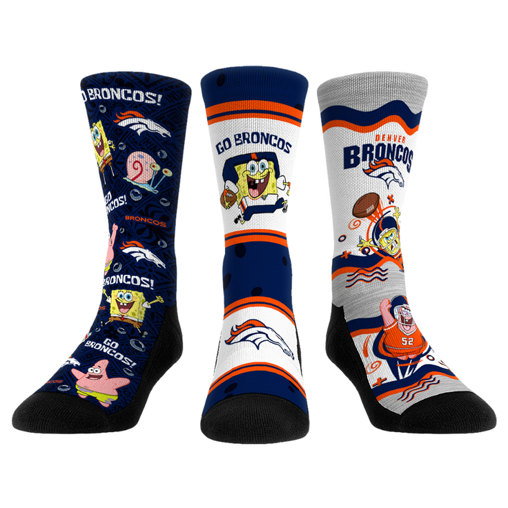 Denver Broncos - SpongeBob SquarePants  - 3-Pack - {{variant_title}}