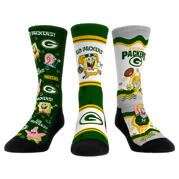 Green Bay Packers - SpongeBob SquarePants  - 3-Pack