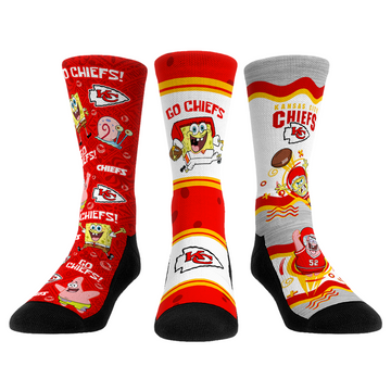 Kansas City Chiefs - SpongeBob SquarePants  - 3-Pack