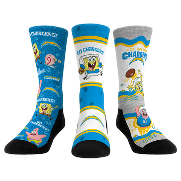 Los Angeles Chargers - SpongeBob SquarePants  - 3-Pack