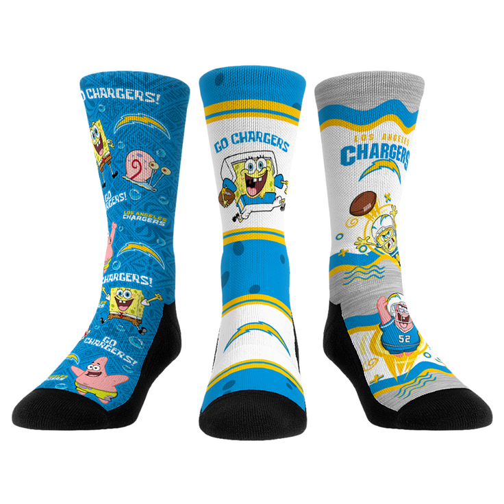 Los Angeles Chargers - SpongeBob SquarePants  - 3-Pack - {{variant_title}}