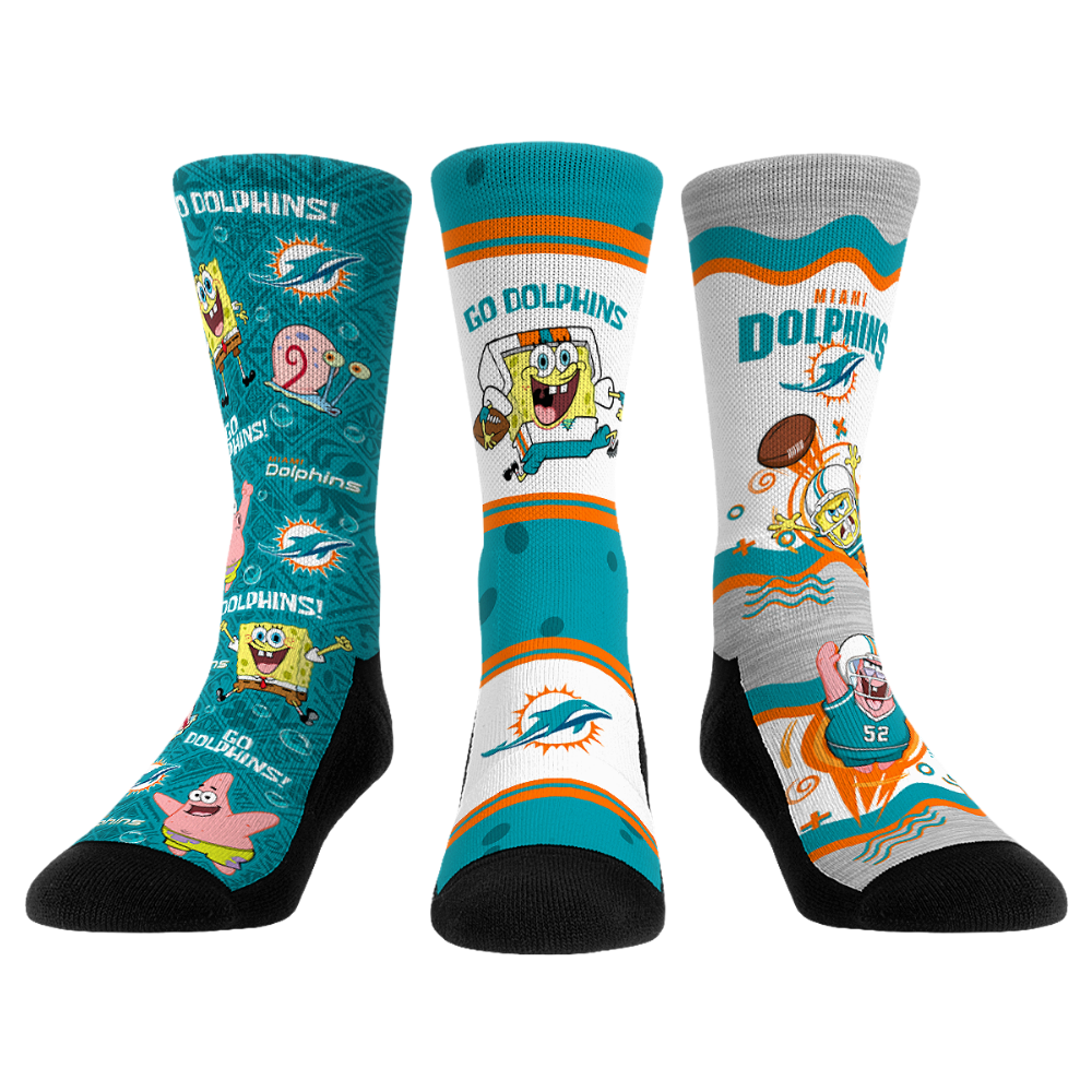 Miami Dolphins - SpongeBob SquarePants  - 3-Pack - {{variant_title}}