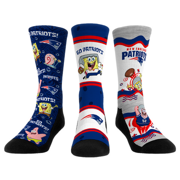 New England Patriots - SpongeBob SquarePants  - 3-Pack