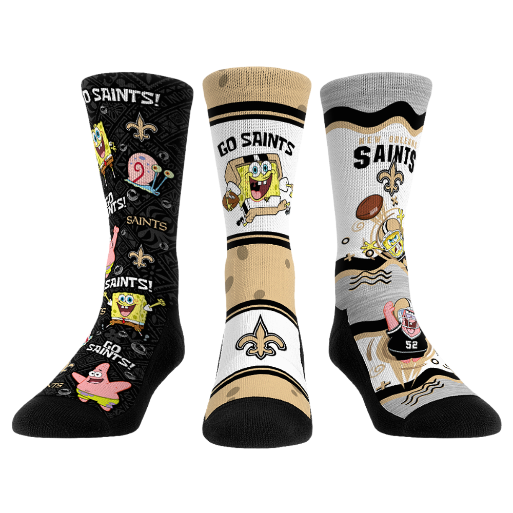 New Orleans Saints - SpongeBob SquarePants  - 3-Pack - {{variant_title}}