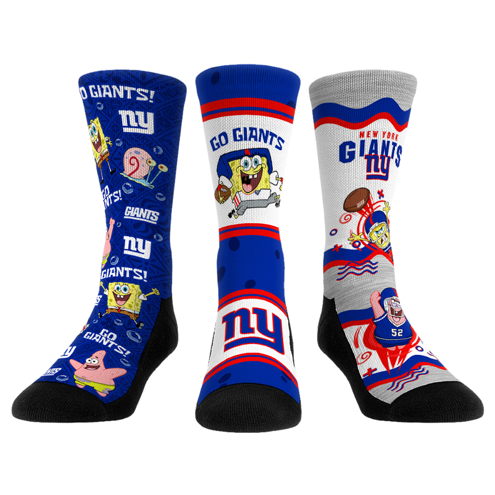 New York Giants - SpongeBob SquarePants  - 3-Pack - {{variant_title}}