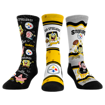 Pittsburgh Steelers - SpongeBob SquarePants  - 3-Pack