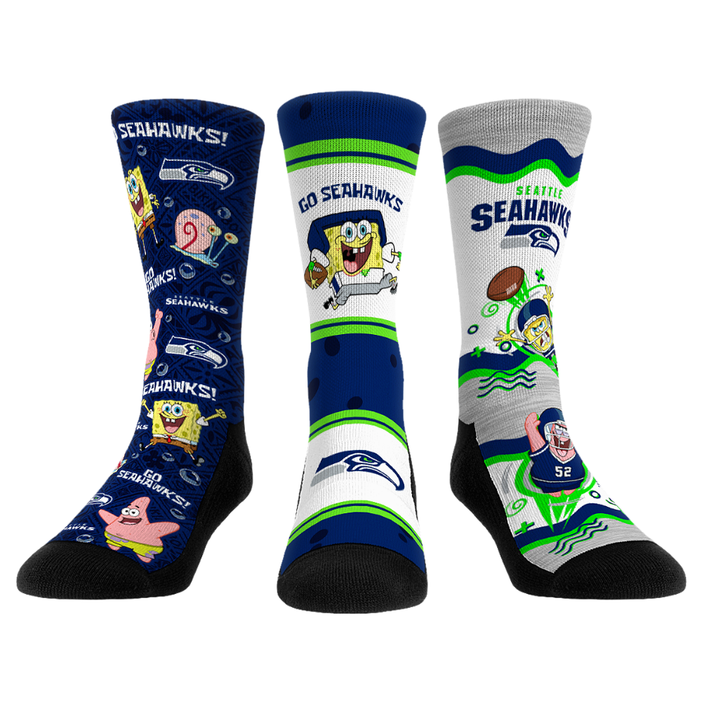 Seattle Seahawks - SpongeBob SquarePants  - 3-Pack - {{variant_title}}