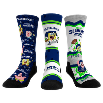 Seattle Seahawks - SpongeBob SquarePants  - 3-Pack