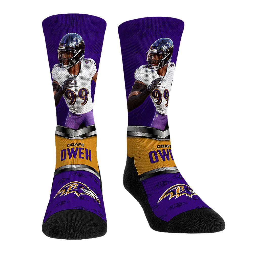 Baltimore Ravens Socks - Highlight - Rock 'Em Socks - NFL