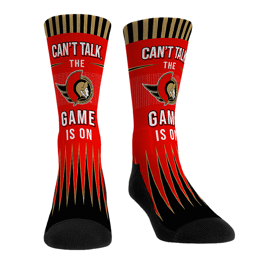 Ottawa Senators Socks - Can't Talk - NHL Socks - Rock 'Em Socks