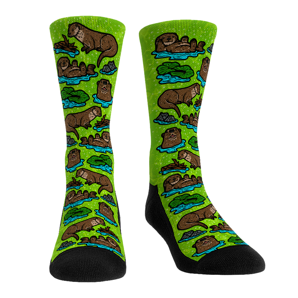 Otter Socks - All-Over - Animals Collection - Rock 'Em Socks