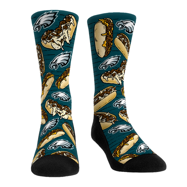 Philadelphia Eagles Socks Philly Cheesesteaks Socks NFL Socks
