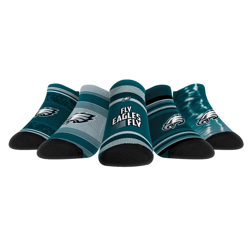 Philadelphia Eagles Socks - Low Cut 5-Pack - NFL Socks - Rock 'Em Socks