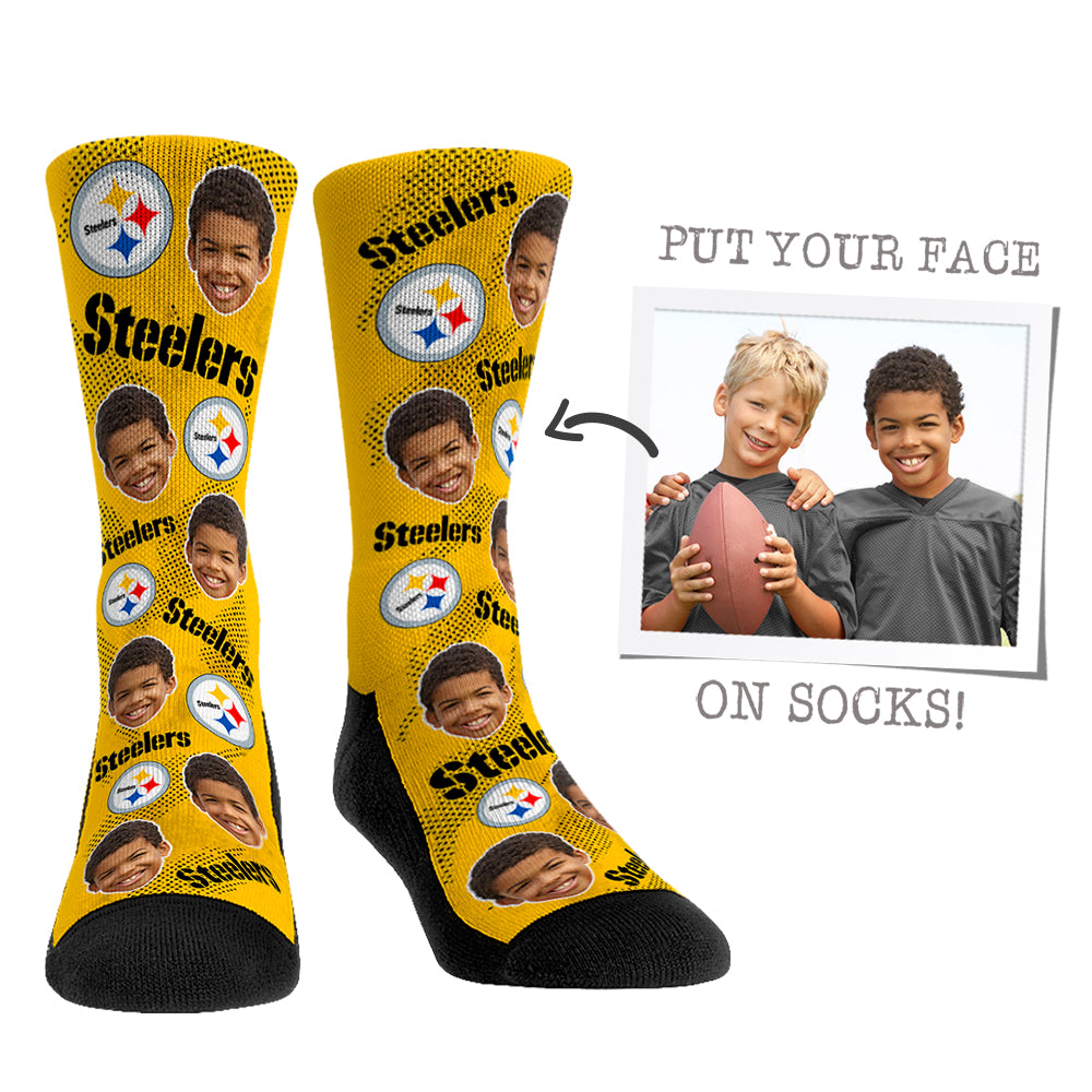 Custom Face Socks - Pittsburgh Steelers - {{variant_title}}