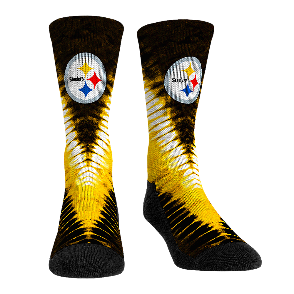 Pittsburgh Steelers Socks - V Shaped Tie Dye Socks - NFL Socks - Rock ...