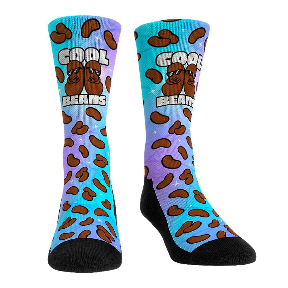 Cool Beans Rock 'Em Socks Food Socks Pun Socks