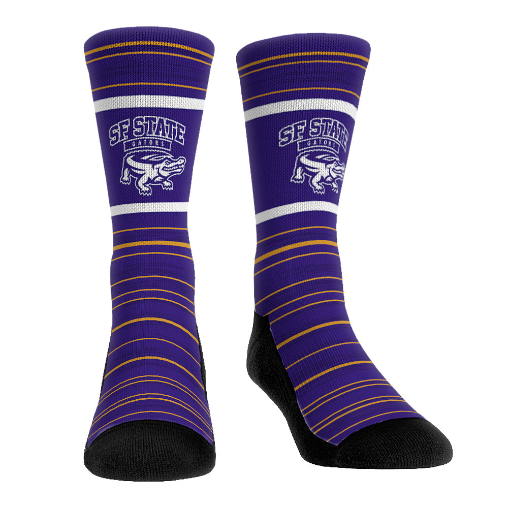 San Francisco State Gators Socks - Classic Lines - Rock 'Em Socks