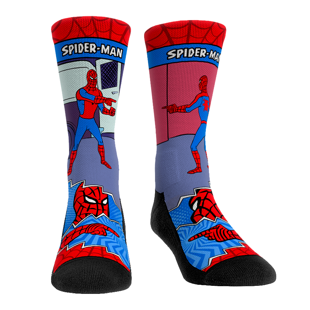 Spider-Man Socks - Pointing Meme - Rock 'Em Socks - Marvel Collection