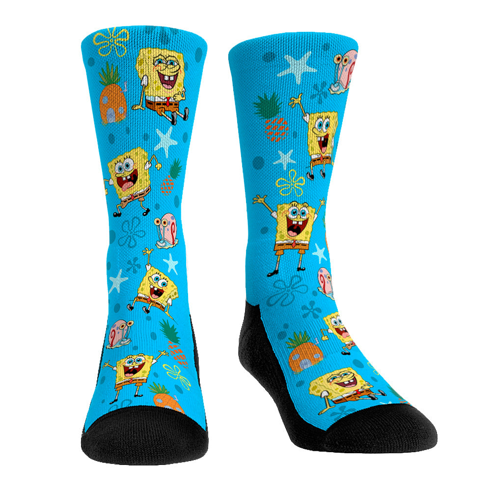 SpongeBob Socks - All-Over Icons - Rock 'Em Socks - SpongeBob SquarePants