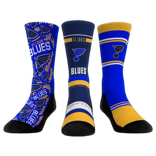 St. Louis Blues Socks - 3-Pack - NHL Socks