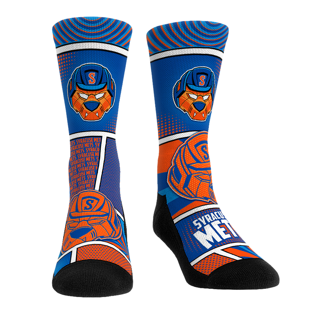 Syracuse Mets Socks Comic Strip MiLB Rock 'Em Socks