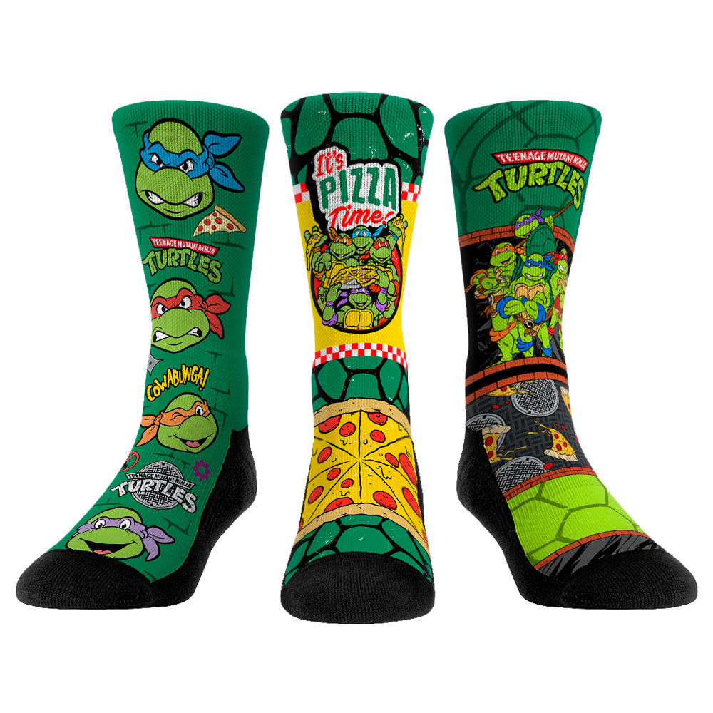 Teenage Mutant Ninja Turtles Socks - 3-Pack - Rock 'Em Socks - TMNT