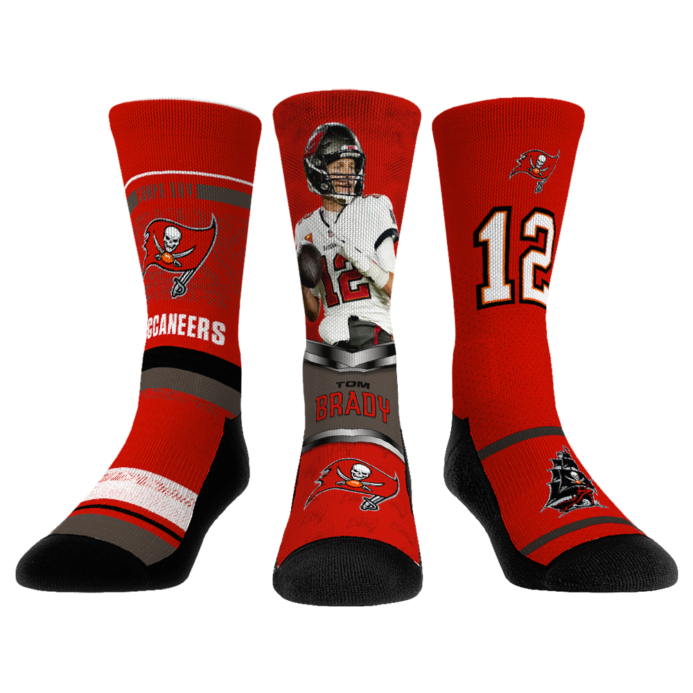 Tom Brady Socks - Tampa Bay Buccaneers Socks - Rock 'Em Socks - NFL