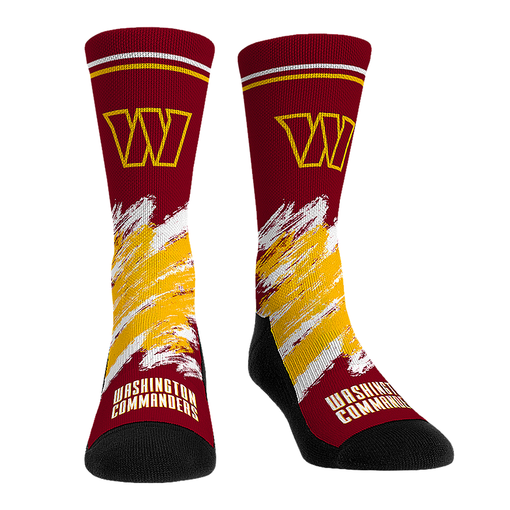 Washington Commanders Socks - Throwback Paint - NFL Socks - Rock 'Em Socks