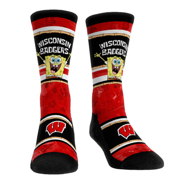 Wisconsin Badgers - SpongeBob SquarePants Tiki Stripe