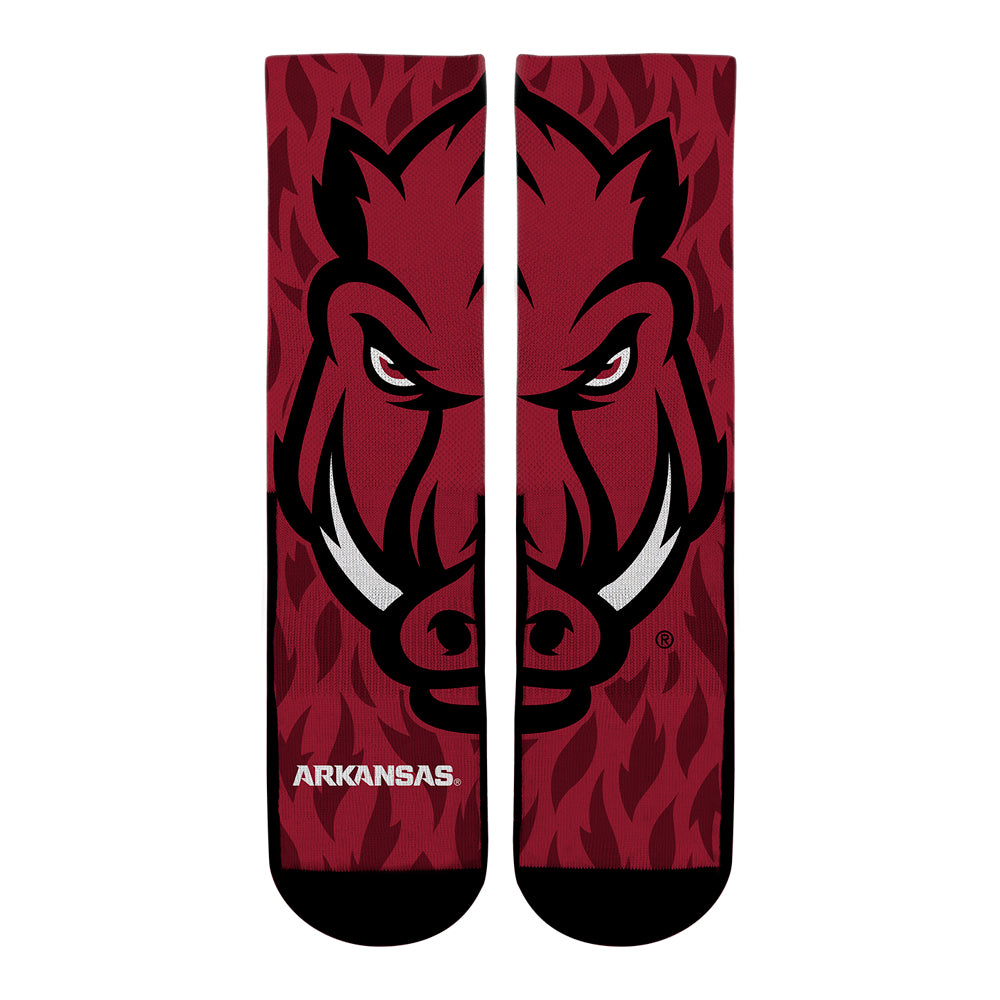 Arkansas Razorbacks Socks - Rock 'Em Socks - Mascot Crew